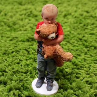 child green carpet 3d printed figurine